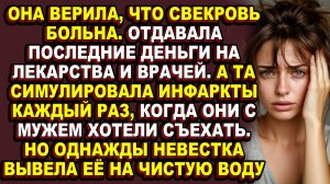 Истории из жизни|Она лечила свекровь десять лет, а та симулировала инфаркты и танцевала на кухне