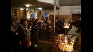 Чин Погребения Плащаницы в храми Иоанна Богослова г Москва
