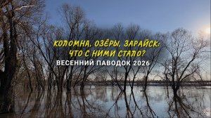 Половодье 2026: Коломна, Озеры, Зарайск и Ливадия