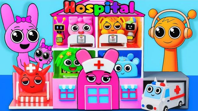 КАК СДЕЛАТЬ БОЛЬНИЦУ-СКОРУЮ СПРУНКИ | DIY НАБОР ДОКТОРА ИЗ КАРТОНА ИГРАЕМ В СПРУНКИ БЛИН А КРУТО