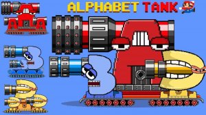 РОБО-ТАНК Mario vs РОБО-ТАНК Alphabet! БИТВА 🚜