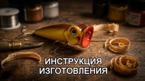 Руководство по созданию рыболовных приманок. Создаем эффективный поппер для рыбалки.  РЫБАЛКА 2026