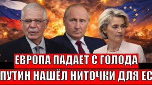 Европа падает с голоду Путин нашел за какие нитки дёргать Евросоюз! Россия покажет мощь!
