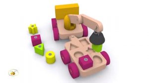 Мультики про машинки для детей. Учим фигуры (формы) с грузовиком-эвакуатором. Игрушки для малыша