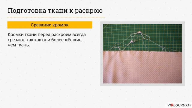 Раскрой швейного изделия