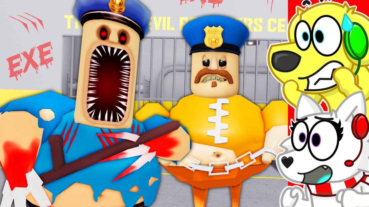 ⚔️ БИТВА: BARRY EXE VS BARRY В ROBLOX ТЮРЬМЕ! РОБЛОКС! ROBLOX!