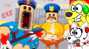 ⚔️ БИТВА: BARRY EXE VS BARRY В ROBLOX ТЮРЬМЕ! РОБЛОКС! ROBLOX!