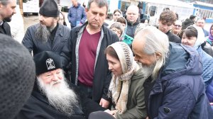 Задонский мужской монастырь, наши прихожане после службы 28.04.2024 г.