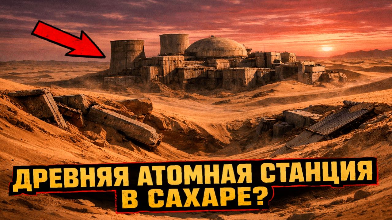 Из песков Сахары показался древний объект, напоминающий современную атомную станцию