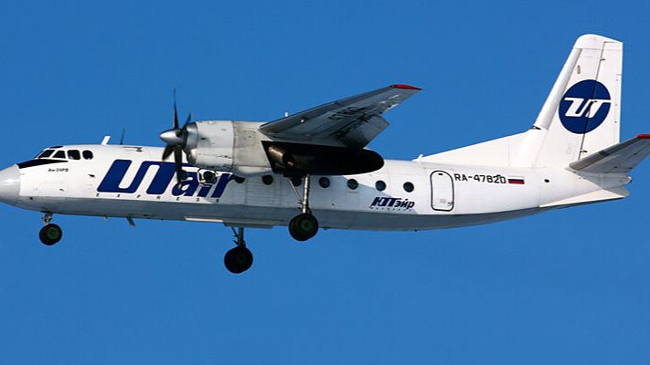 Полет на 49-летнем Ан-24 Березово-Тюмень