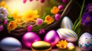 Светлый праздник Пасхи. Христос Воскресе. Шикарная музыкальная открытка.