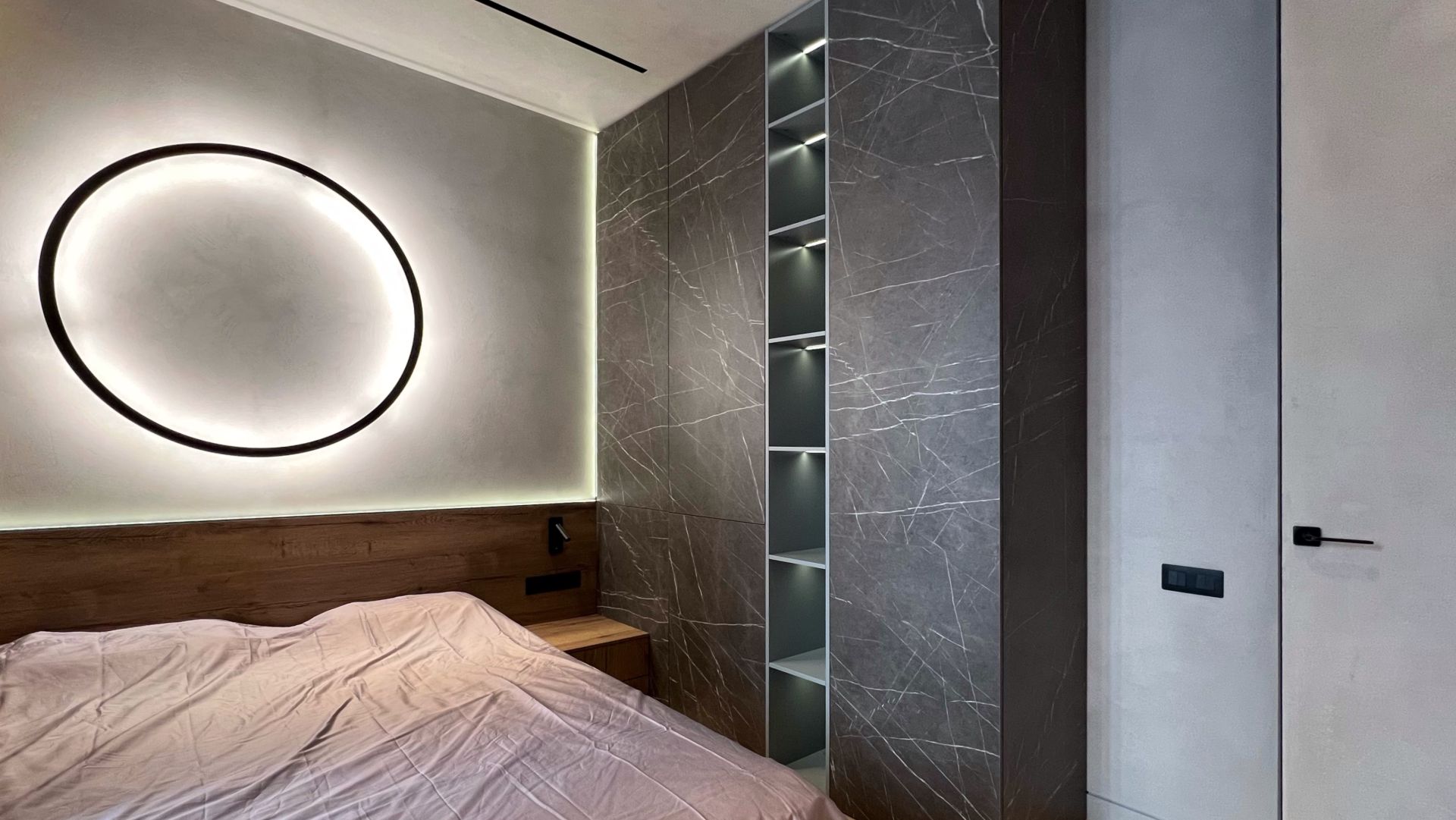 Дизайн спальни в современном стиле | Премиум минимализм и скрытая подсветка