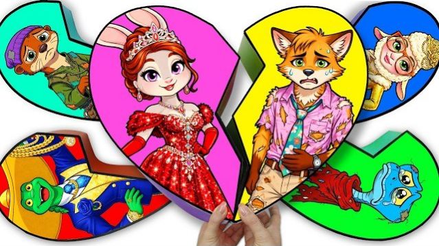 БЕДНЫЙ НИК X БОГАТАЯ ДЖУДИ — РАСПАКОВКА СЛЕПОЙ КОРОБКИ СЕРДЕЧКА 🦊 ЗВЕРОПОЛИС 💖 PAPER DIY 💖