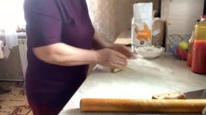 Замешиваю тесто на домашней лапши и.