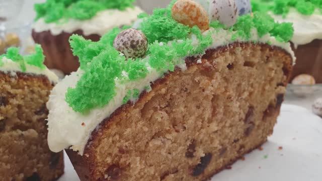 Кекс Кулич Пасочка, на сгущённом молоке.😋 Всё смешал и в духовку.🧁