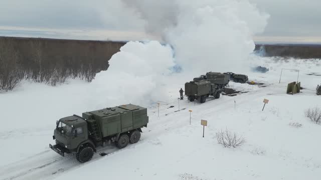 Тактико-специальное учение службы РХБЗ Тихоокеанского флота на Камчатке