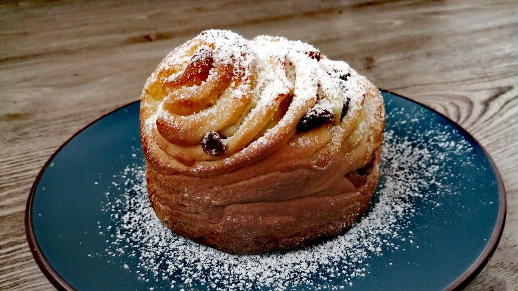 Пасхальный кулич - краффин с изюмом