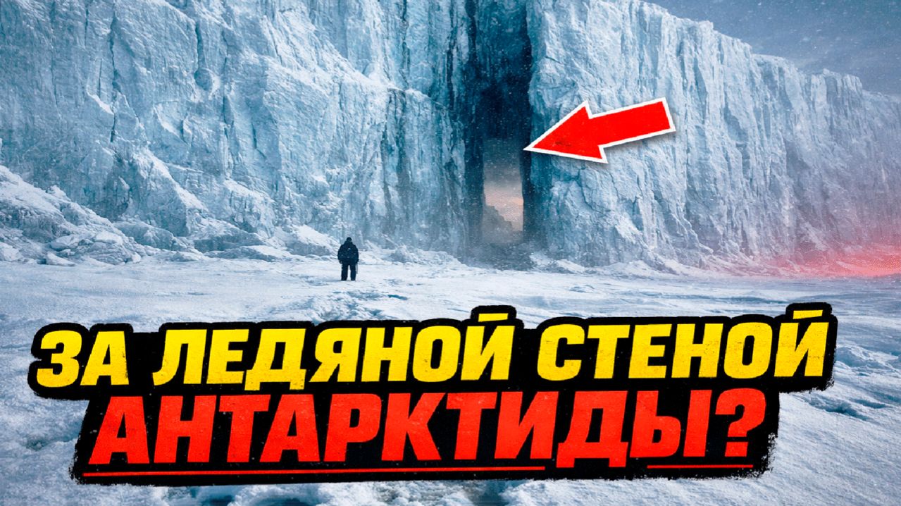 В сети появилось видео предположительно с той стороны ледяной стены Антарктиды