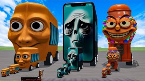 Большой и маленький автобусы Тунг Тунг Сахур против Хотспот бро и Чиклетейра Бисиклетейра. Мультики