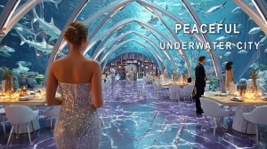 Beautiful Peaceful Underwater Smart City 2700 ｜ 1 Hour Sci-Fi Ambient for Relax & Sleep |