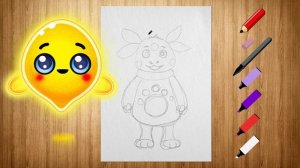 🍿 📚Учимся рисовать 2🧸👩🏼🌾Лунтика с Умным лучиком.