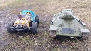Т-34 против багги перетягивание + небольшой грязимес на багги.