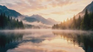 Релакс -  звуки природы, горное озеро, лес