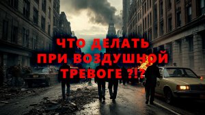 Что делать при воздушной тревоге?