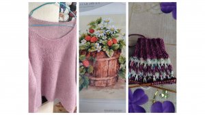 Готовая работа. Старты по вязанию и вышивке. Носочки с ленивым жаккардом