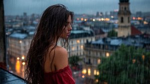 And the rain is pounding on the roof