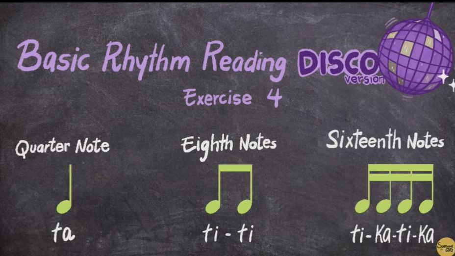 4 шестнадцатых (ритм. упражнение)
