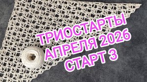 ТРИОСТАРТЫ АПРЕЛЯ 2026/ СТАРТ 3/ КОСЫНКА КРЮЧКОМ
