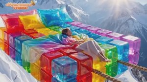 Прящие кровати. Летящая ИИ-анимация.