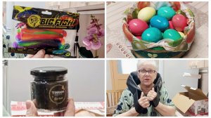 "Жизнь на пенсии".. Продолжаю получать подарки.)) Покрасила 🥚яйца!!