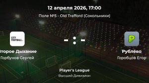Высший Дивизион. Второе дыхание - Рублёво. Лига CityFootball