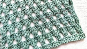 Стильный ажурный узор для джемпера, шарфа 💥❤ Очень легки и простой в вязании