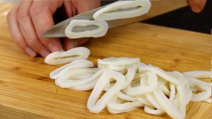 Боже, как вкусно  ВСЕГДА буду так готовить! Просто нарежьте КАЛЬМАРЫ кольцами