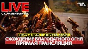 🔴 ПРЯМОЙ ЭФИР из Иерусалима. Схождение Благодатного Огня #новости #одиндень #live #благодатныйогонь