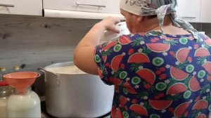 Как заквашиваю творог? Подробно расскажу.Фотосессия в  саду. Жизнь в деревне.