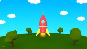 Яйцо с сюрпризом: ракета. Мультфильм - конструктор. Развивающие мультики для самых маленьких.