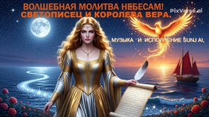 Волшебная Молитва Небесам!  Светописец и Королева Вера! Песня. Исполнение Sunо АI.