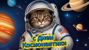 Поздравление с Днем космонавтики: красивая открытка 12 апреля | Домохозяйка Ната