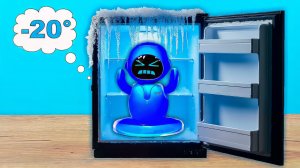 Что если заморозить Робот Eilik в морозилке? ❄️🤖❄️