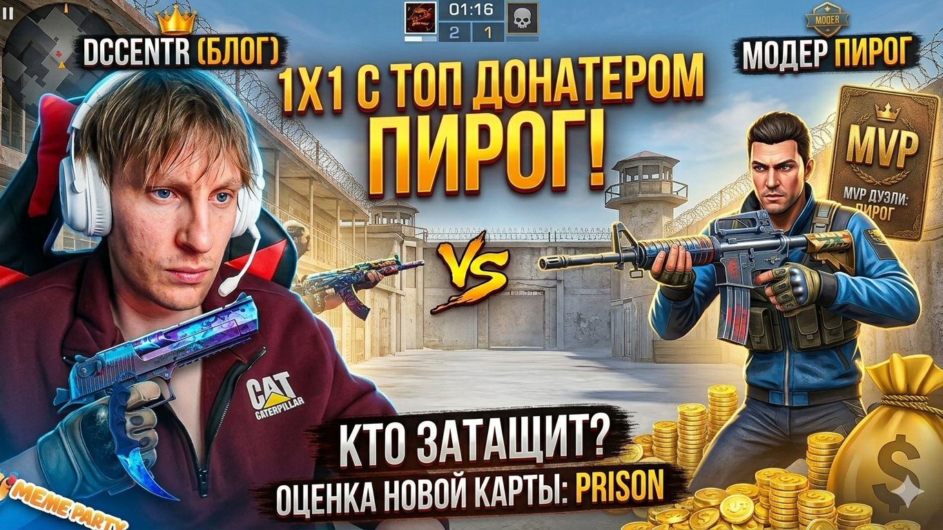 ТОР-ДОНАТЕР ВЫЗВАЛ МЕНЯ 1Х1! 🔥 ОБЗОР НОВОЙ КАРТЫ PRISON В STANDOFF 2