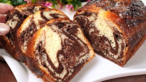 Шоколадно-мраморный кекс - нереально нежный и красивый!