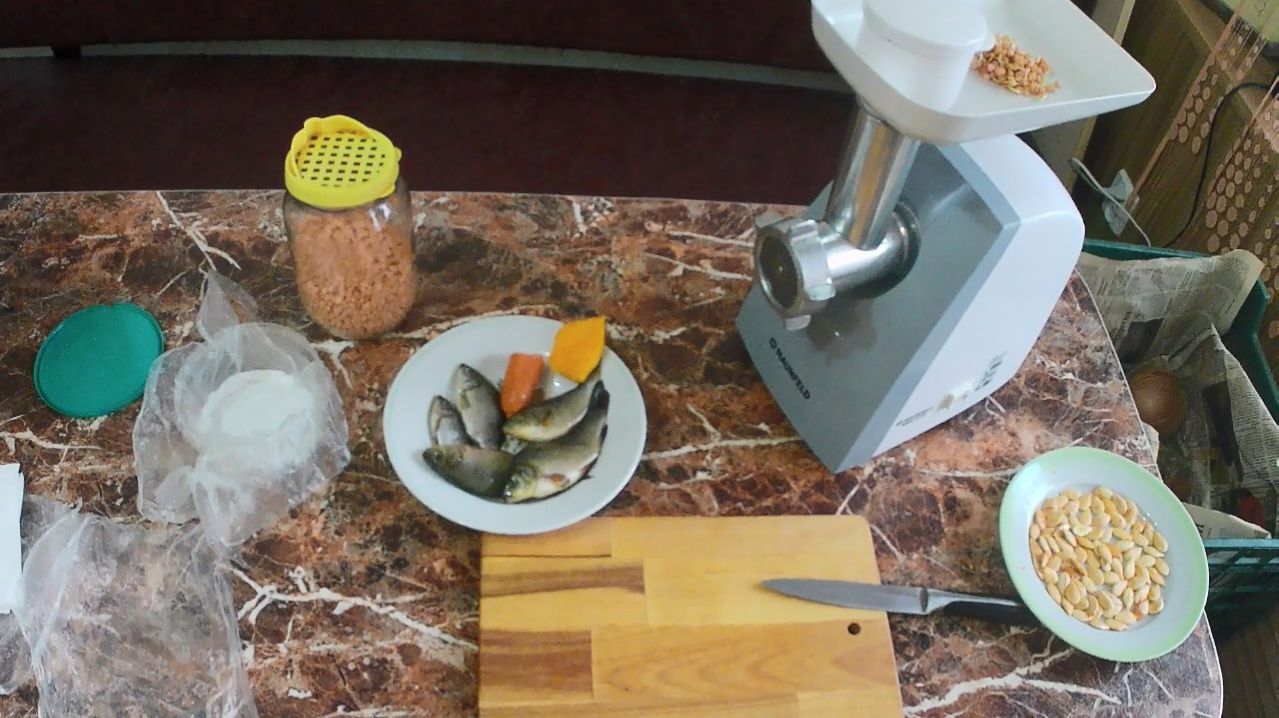 Корм для малька форели своими руками в домашних условиях из карасей, чечевицы, тыквы и моркови.