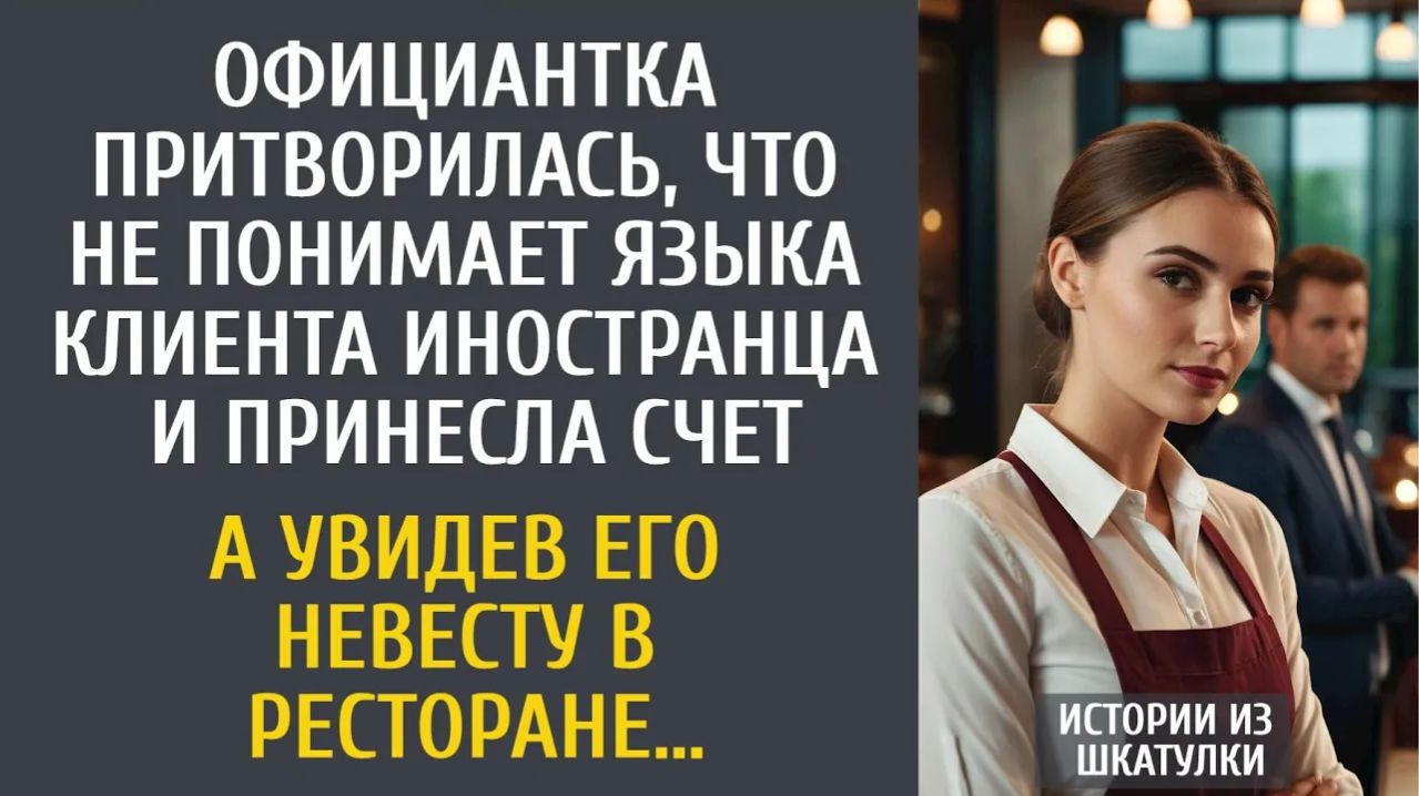 Истории из жизни: Официантка притворилась, что не понимает клиента-иностранца и принесла счет…