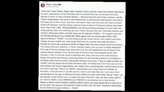 ‼️🇺🇸😂 Трамп резко раскритиковал своих бывших союзников-журналистов, накинувшихся на него из-за во