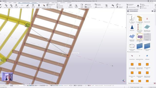 40-Примыкание площадки к основному каркасу, расстановка свай, завершение этапа