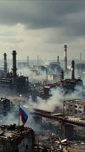 Пепел и забвение: потерянный мир #разрушение #пейзаж #безнадега